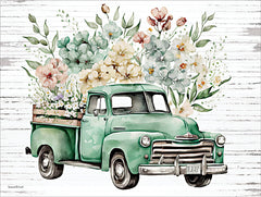 LET1084 - Vintage Flower Truck III - 16x12