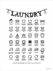 LET1458 - Laundry Symbols III - Bow Series - 12x16