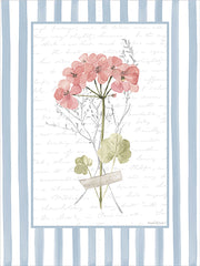 LET1496 - Sprig of Geraniums - 12x16
