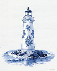 LET1756 - Coastal Toile Lighthouse - 12x16