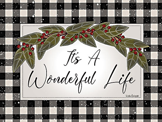 Linda Spivey LS1941 - LS1941 - It's a Wonderful Life - 16x12 its a wonderful life sign, christmas typography, holiday decor, farmhouse style from Penny Lane