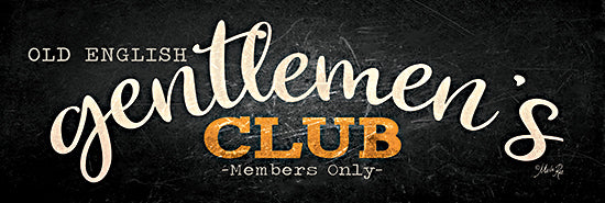 Marla Rae MAZ5927 - MAZ5927 - Old English Gentlemen's Club - 18x6 Masculine, Old English Gentlemen's Club - Members Only, Typography, Signs, Textual Art, Bar, Black Background  from Penny Lane