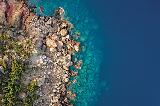 Martin Podt MPP1199 - MPP1199 - Rocky Shores - 18x12 misty forest path, foggy woods, sun rays through trees, atmospheric woodland, moody nature, autumn forest trail, tranquil landscape, soft light, serene wilderness from Penny Lane