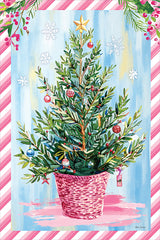 ND951 - Touch of Pink Christmas Tree - 12x18