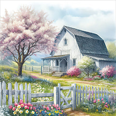 ND955 - Pink Floral Farm - 12x12