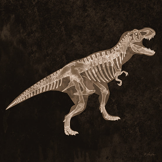 Lauren Rader RAD1457 - RAD1457 - Tyrannosaurus   - 12x12 Dinosaur, Tyrannosaurus, Dinosaur Bones, Children, Kid's Room, Masculine from Penny Lane