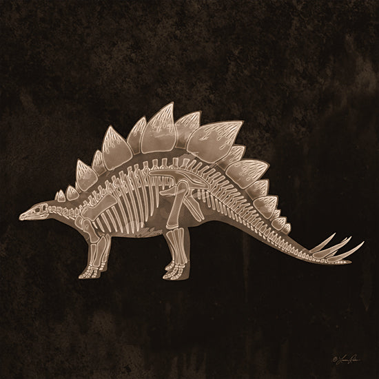 Lauren Rader RAD1458 - RAD1458 - Stegosaurus     - 12x12 Dinosaur, Stegosaurus, Dinosaur Bones, Children, Kid's Room, Masculine from Penny Lane