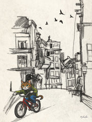RAD1488 - Urban Cat Commute - 12x16