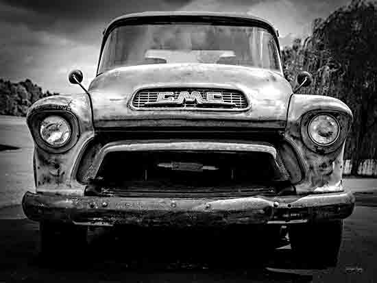 Jennifer Rigsby RIG253 - RIG253 - Retro Roadtrip GMC Truck - 16x12 Photography, Truck, GMC, General Motors, Vintage, Black & White, Masculine from Penny Lane