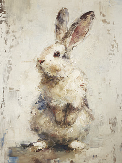 Svetlana Aleinikova SA487 - SA487 - Whiskers in the Wind - 12x16 animals, pets, rabbit, bunny, textured background, distressed, painterly, moody, oil painting, neutral from Penny Lane