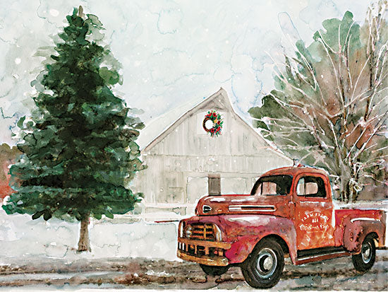 Stellar Design Studio SDS665 - SDS665 - Winter Barn    - 16x12 pastel canal cityscape, European bridge, riverside promenade, abstract city scene, soft green and gray palette, watercolor style, impressionist architecture, pedestrians by the water, urban landscape, travel art, decorative city print, loose brushwork, airy neutral tones, modern painterly scene from Penny Lane