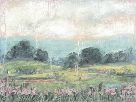 Sara G. Designs SGD361 - SGD361 - Cotton Candy Paradise - 16x12 landscape, botanical, country, rural, trees, sky, floral, greenery, meadow, field, painterly, whimsical, pastel, multicolor from Penny Lane