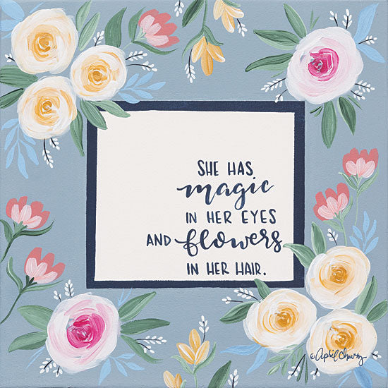 April Chavez AC124 - Magic in Her Eyes - 12x12 Flowers, Magic, Blooms, Blossoms from Penny Lane