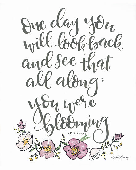 April Chavez AC145 - AC145 - One Day Bloom - 12x16 Signs, Typography, M.H. Nichols, Quotes, Flowers from Penny Lane