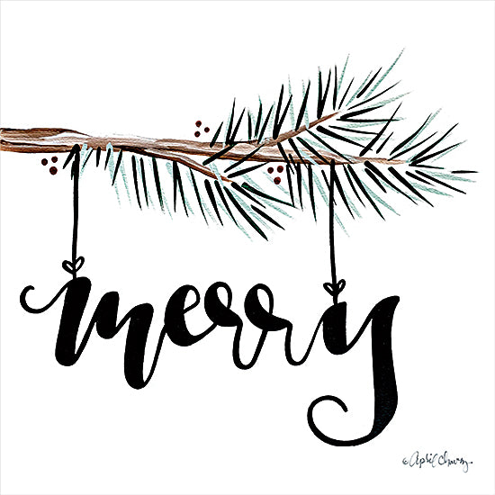 April Chavez AC163 - AC163 - Merry - 12x12 Merry, Christmas, Holidays, Tree Branch, Calligraphy, Signs from Penny Lane