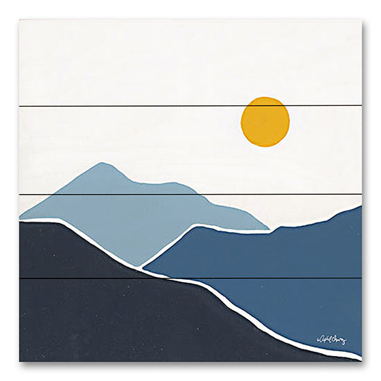 April Chavez AC199PAL - AC199PAL - Modern Mountain III - 12x12 Mountains, Stars, Contemporary, Nature from Penny Lane