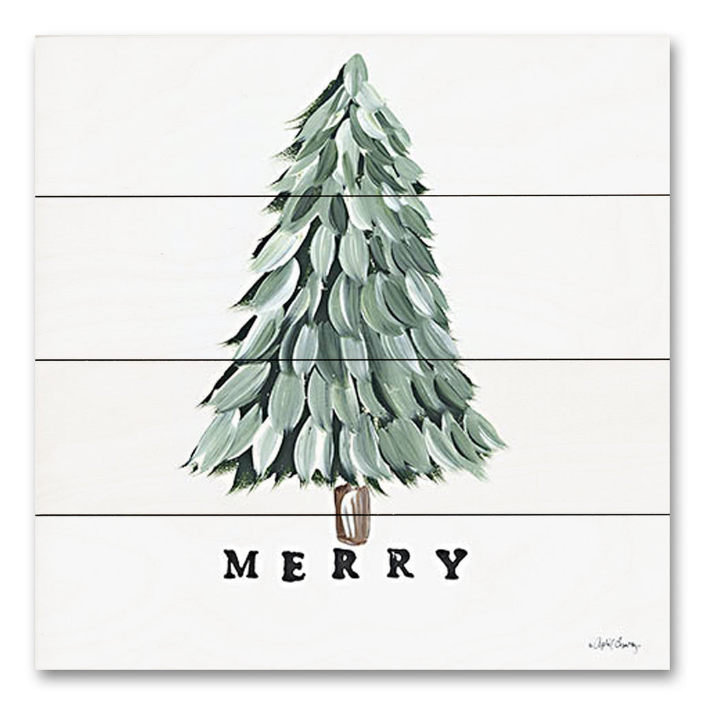 April Chavez AC215PAL - AC215PAL - Merry - 12x12 Christmas, Holidays, Merry, Christmas Tree, Winter, Typography, Signs from Penny Lane
