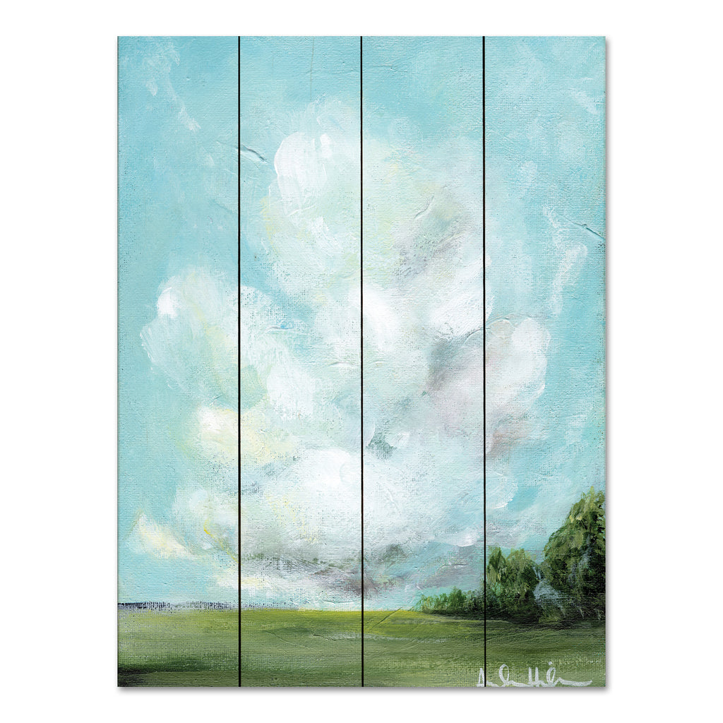 Amanda Hilburn AH110PAL - AH110PAL - Day Dreaming - 12x16 Abstract, Clouds, Landscape, Trees, Nature from Penny Lane