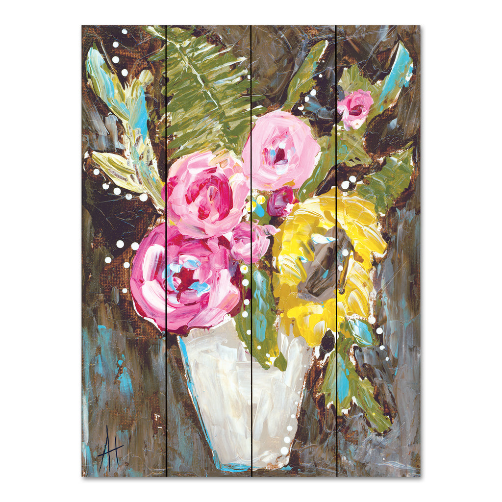 Amanda Hilburn AH113PAL - AH113PAL - Warm Summer Floral - 12x16 Flowers, Greenery, Farmhouse/Country, Bouquet, Summer, Abstract from Penny Lane