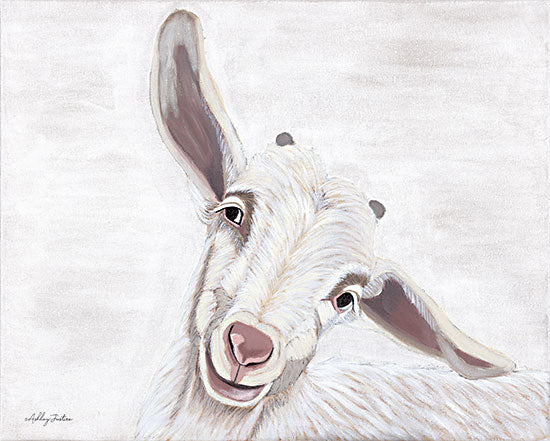 Ashley Justice AJ164 - AJ164 - Willow - 16x12 Goat, White Goat, Farm Animal, Portrait from Penny Lane