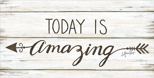 Annie LaPoint ALP1597 - Today is Amazing - Today, Arrow, Wood Plank, Signs, Sepia from Penny Lane Publishing