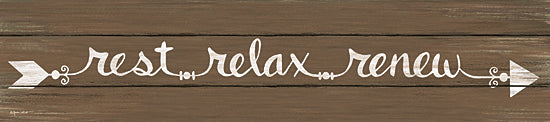Annie LaPoint ALP1600 - Rest - Relax - Renew - Signs, Calligraphy, Arrow from Penny Lane Publishing