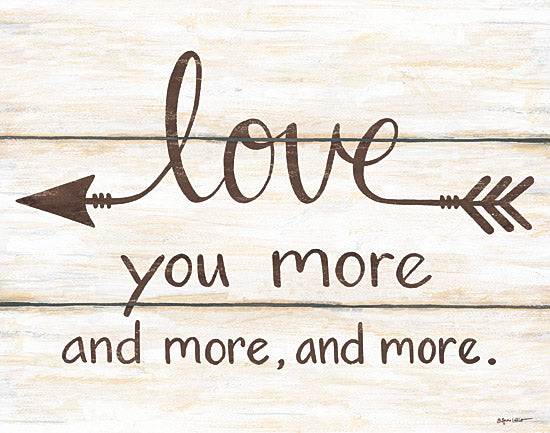 Annie LaPoint ALP1617 - Love You More and More and More - Signs, Calligraphy, Arrow, Love from Penny Lane Publishing