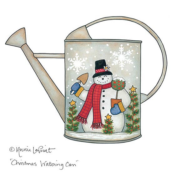 Annie LaPoint Licensing ALP1764 - ALP1764 - Christmas Watering Can - 0  from Penny Lane