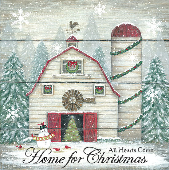 Annie LaPoint ALP1882 - ALP1882 - Home for Christmas - 12x12 Home for Christmas, Holidays, Farm, Barn, Silo, Snowman, Christmas Trees, Snow, Signs from Penny Lane