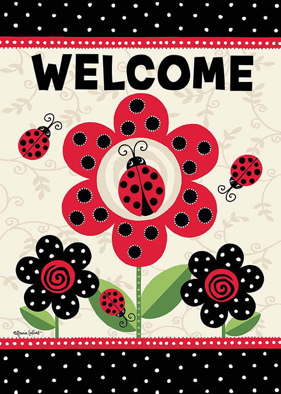 Annie LaPoint Licensing ALP1908 - ALP1908 - Welcome Ladybug Flowers - 0  from Penny Lane