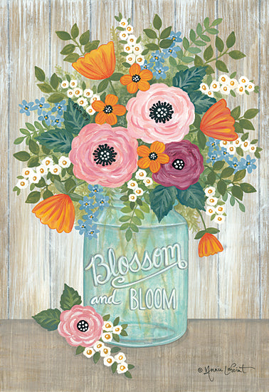 Annie LaPoint ALP1948 - ALP1948 - Blossom and Bloom - 12x18 Flowers, Blooms, Bouquet, Glass Jar, Country from Penny Lane