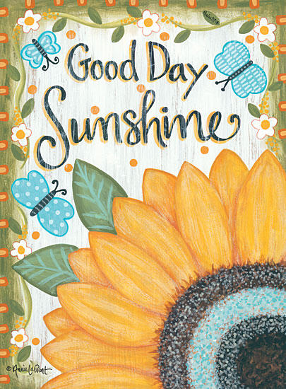 Annie LaPoint ALP1983 - ALP1983 - Good Day Sunshine - 12x16 Good Day Sunshine, Sunflower, Autumn, Butterflies, Signs from Penny Lane
