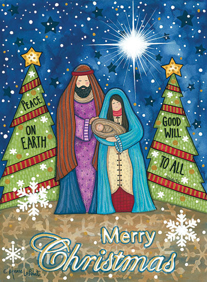 Annie LaPoint ALP1998 - ALP1998 - Merry Christmas Nativity - 12x16 Holidays, Christmas, Holy Family, Nativity, Signs from Penny Lane