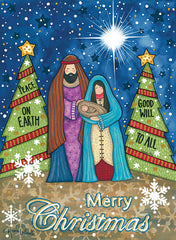 ALP1998 - Merry Christmas Nativity - 12x16