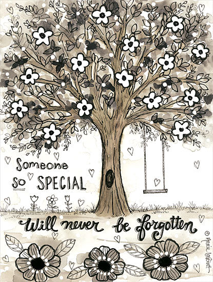 Annie LaPoint ALP2005 - ALP2005 - Never Be Forgotten - 12x16 Someone Special, Never Be Forgotten, Tree, Flowers, Sepia, Memorial, Loved One, Family from Penny Lane