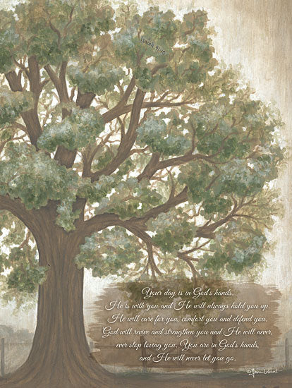 Annie LaPoint ALP2032 - ALP2032 - Your Day is in God's Hands - 12x16 Your Day is in God's Hands, Tree, God is Always With You, Motivational, Religion, Signs from Penny Lane