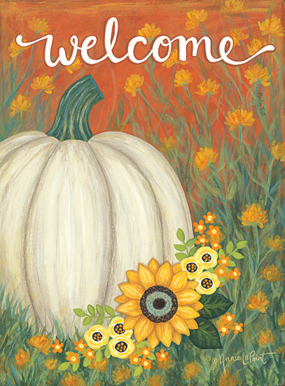 Annie LaPoint ALP2088 - ALP2088 - Pumpkin Patch - 12x16 Welcome, Pumpkins, Pumpkin Patch, Flowers, Fall, Autumn, Wildflowers, Signs from Penny Lane