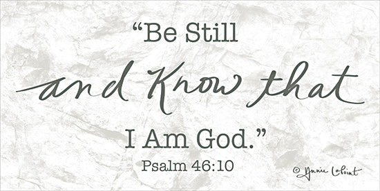 Annie LaPoint ALP2130 - ALP2130 - Be Still - 16x12 Religious, Be Still and Know That I Am God, Bible Verse, Psalms, Typography, Signs, Textual Art from Penny Lane