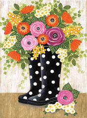 ALP2145LIC - Polka Dot Boots Floral - 0