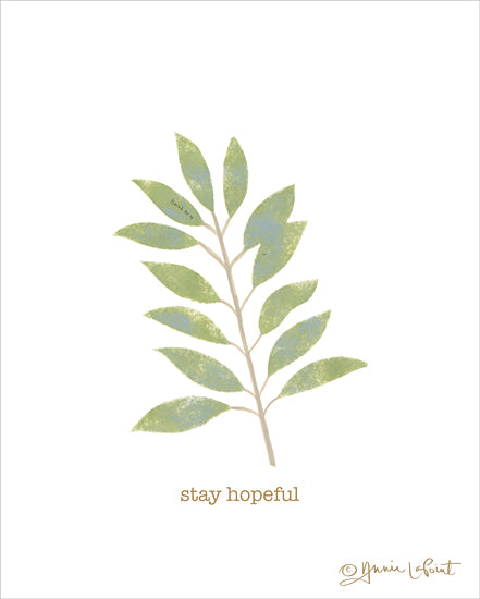Annie LaPoint ALP2198 - ALP2198 - Stay Hopeful - 12x16 Greenery, Leaves, Inspirational, Stay Hopeful, Typography, Signs, Spring from Penny Lane