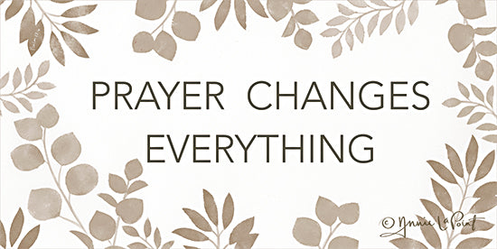 Annie LaPoint ALP2210 - ALP2210 - Prayer Changes Everything - 18x9 Religious, Prayer, Prayer Changes Everything, Typography, Signs, Textual Art, Greenery from Penny Lane