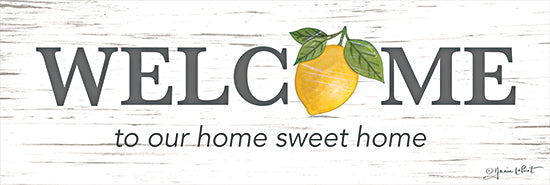 Annie LaPoint ALP2283 - ALP2283 - Lemon Welcome - 18x6 Inspirational, Welcome to Our Home Sweet Home, Typography, Signs, Textual Art, Lemon from Penny Lane
