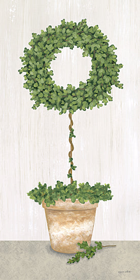 Annie LaPoint ALP2293 - ALP2293 - Boxwood Wreath Topiary - 9x18 Topiary, Boxwood Topiary, Potted Topiary, Wreath Topiary, Greenery, French Country from Penny Lane