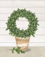 ALP2298LIC - Potted Boxwood Wreath - 0