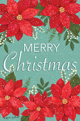 ALP2376 - Merry Christmas Poinsettias I - 12x18