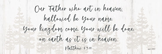 Annie LaPoint ALP2405A - ALP2405A - Our Father - 12x36 Religious, Our Father, Prayer, Our Father Who Art in Heaven Hallowed Be Your Name, Typography, Signs, Textual Art, Bible Verse, Matthew, Kitchen from Penny Lane