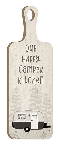 Annie LaPoint ALP2426CB - ALP2426CB - Our Happy Camper Kitchen - 6x18 Kitchen, Cutting Board, Our Happy Camper Kitchen, Typography, Signs, Textual Art, Camper, Camping, Leisure from Penny Lane