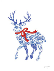 ALP2451 - Blue & White Reindeer II - 12x16