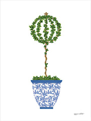 ALP2456 - Blue & White Potted Topiary II - 12x16