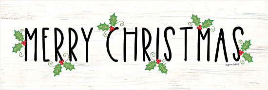 Annie LaPoint ALP2485 - ALP2485 - Holly Merry Christmas - 18x6 Christmas, Holidays, Merry Christmas, Typography, Textual Art, Holly, Berries, Wood Background from Penny Lane